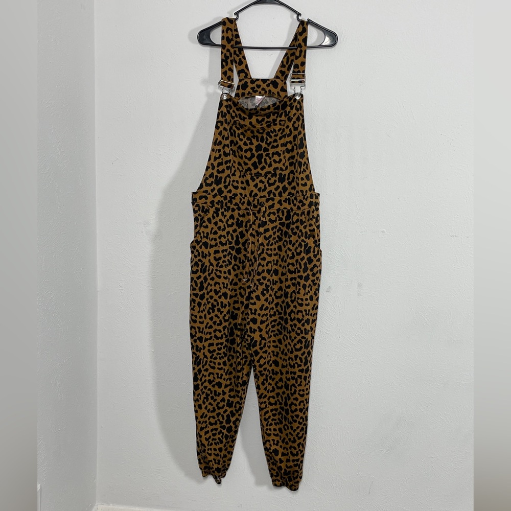 Leopard Print Overalls